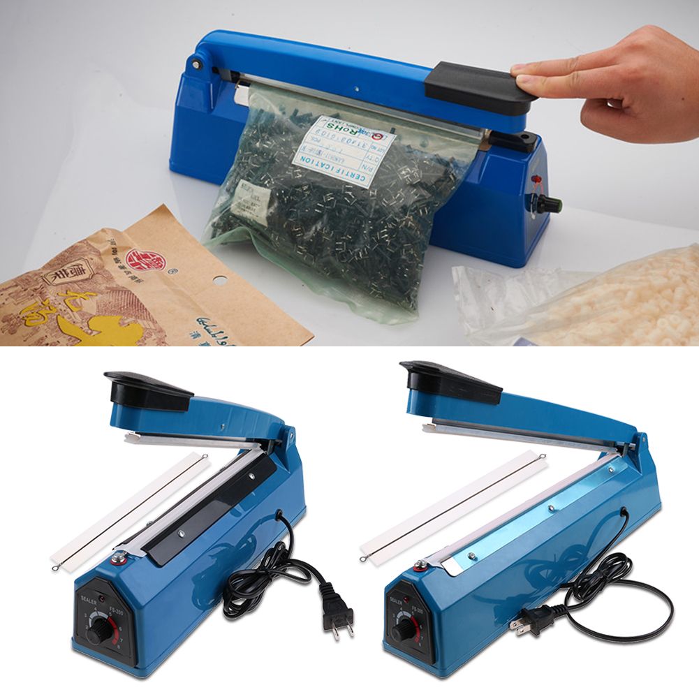 8" 12" Hand Impulse Heat Sealer Machine Plastic Bag Sealing Machine US Plug