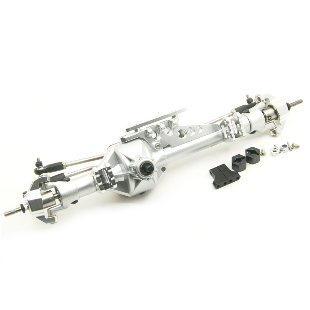 Aluminum Complete Front&Rear Axles Silver for RC Crawler Car Axial
