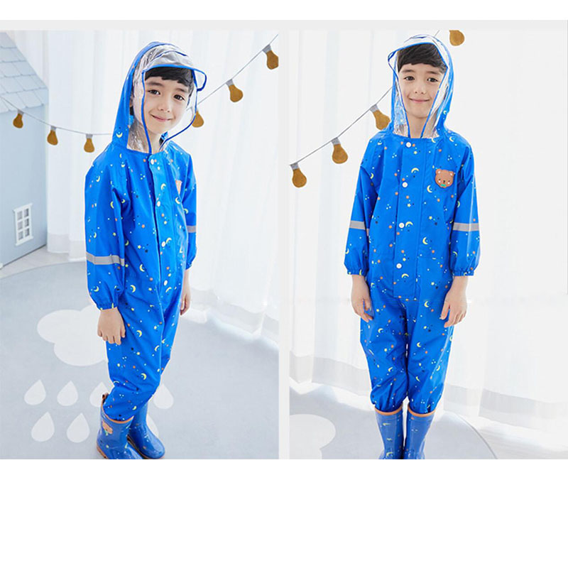 UK REGATTA PUDDLE SUIT KIDS BREATHABLE WATERPROOF ALL IN ONE RAINSUIT