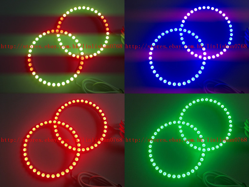2x LED 7000K LED Angel Eyes kit Ultrabright angel For Ford Mustang 2005-09