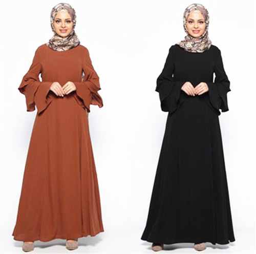 Dubai Women Long Sleeve Abaya Muslim Kaftan Islamic Cocktail Maxi Dresses Arab Dubai Women Long Sleeve Abaya Muslim Kaftan Islamic Cocktail Maxi Dresses Arab