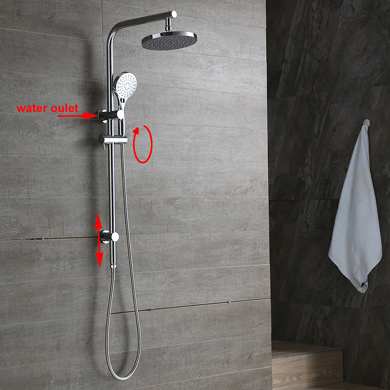 Bathroom Shower Head Sliding Rail Set 2 IN 1 Combo Rainfall 3 Modes eBay
