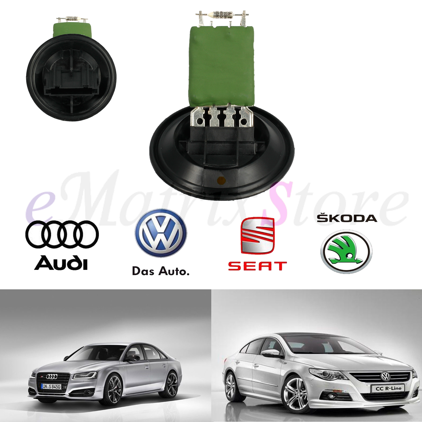 Heater Air Conditioning Blower Fan Resistor Motor For Audi A1 A2 Fabia