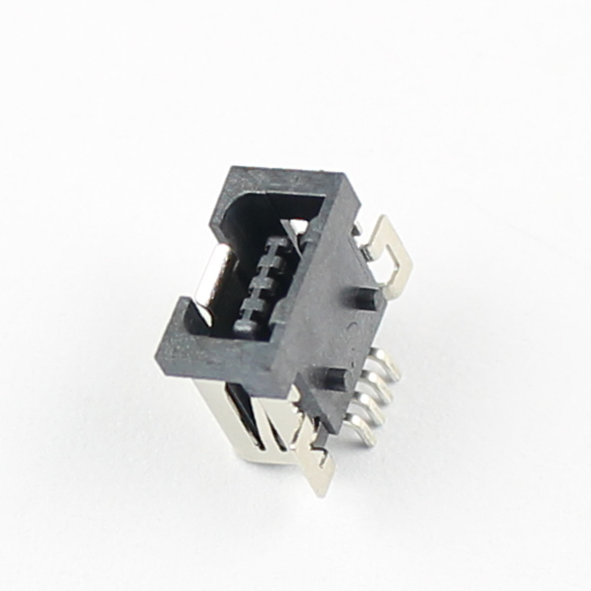 100Pcs Mistake Proof Mini USB 4 Pin Female SMT SMD PCB Socket Connector