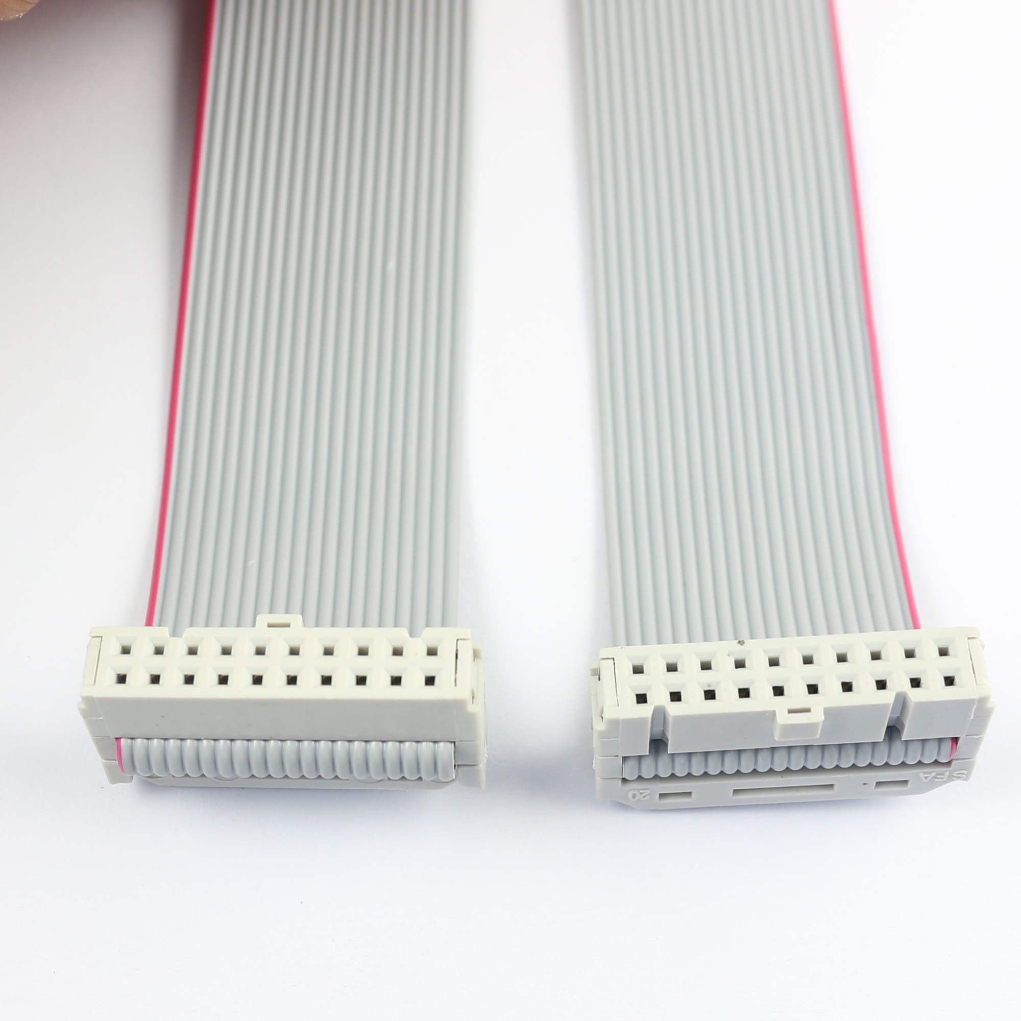 2.54mm Pitch 20 Pin Ribbon Cable 2-Pack 80cm Flat Ribbon Cables - 20 ...