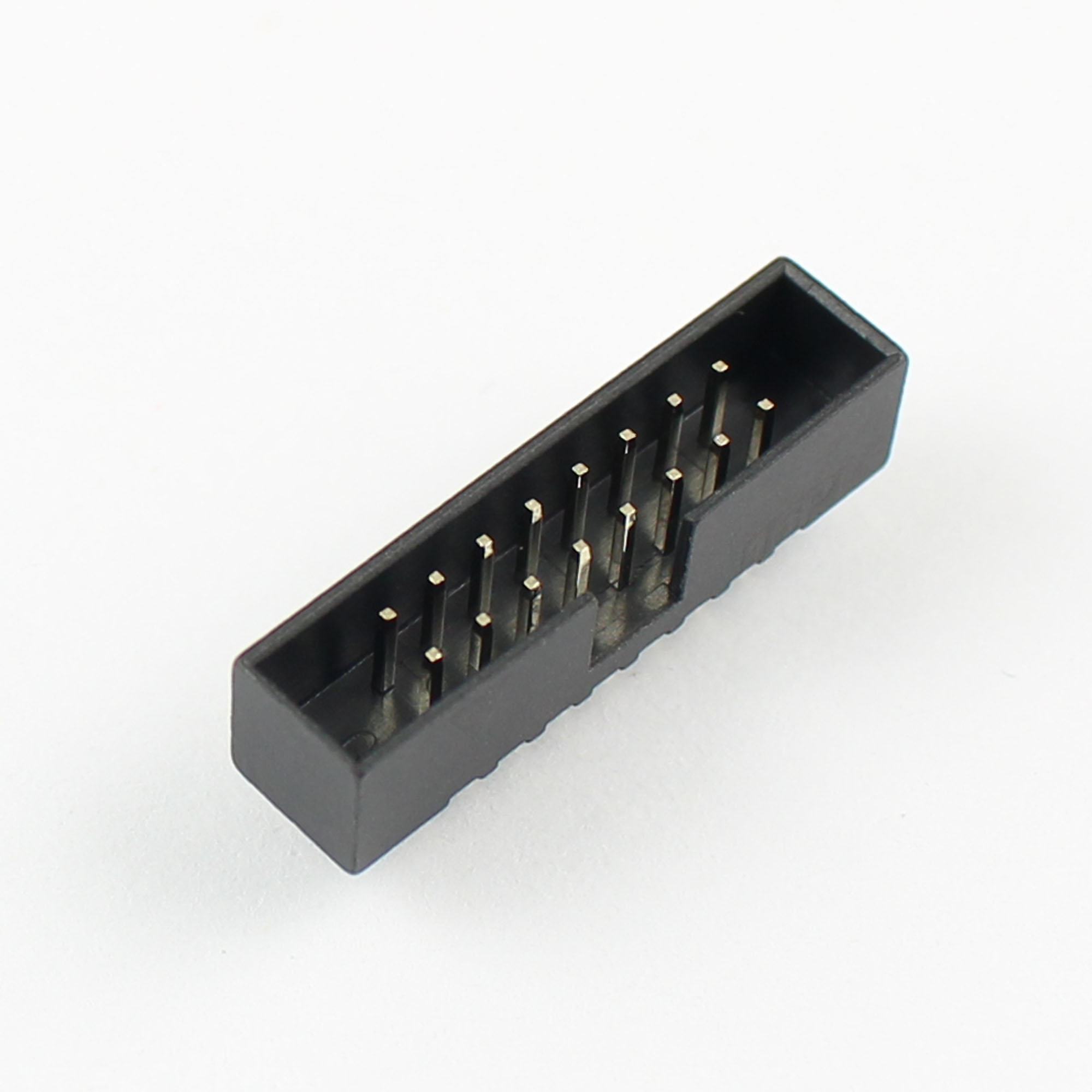 50Pcs 2mm 2x8 Pin 16 Pin Straight Male Shrouded PCB Box header IDC