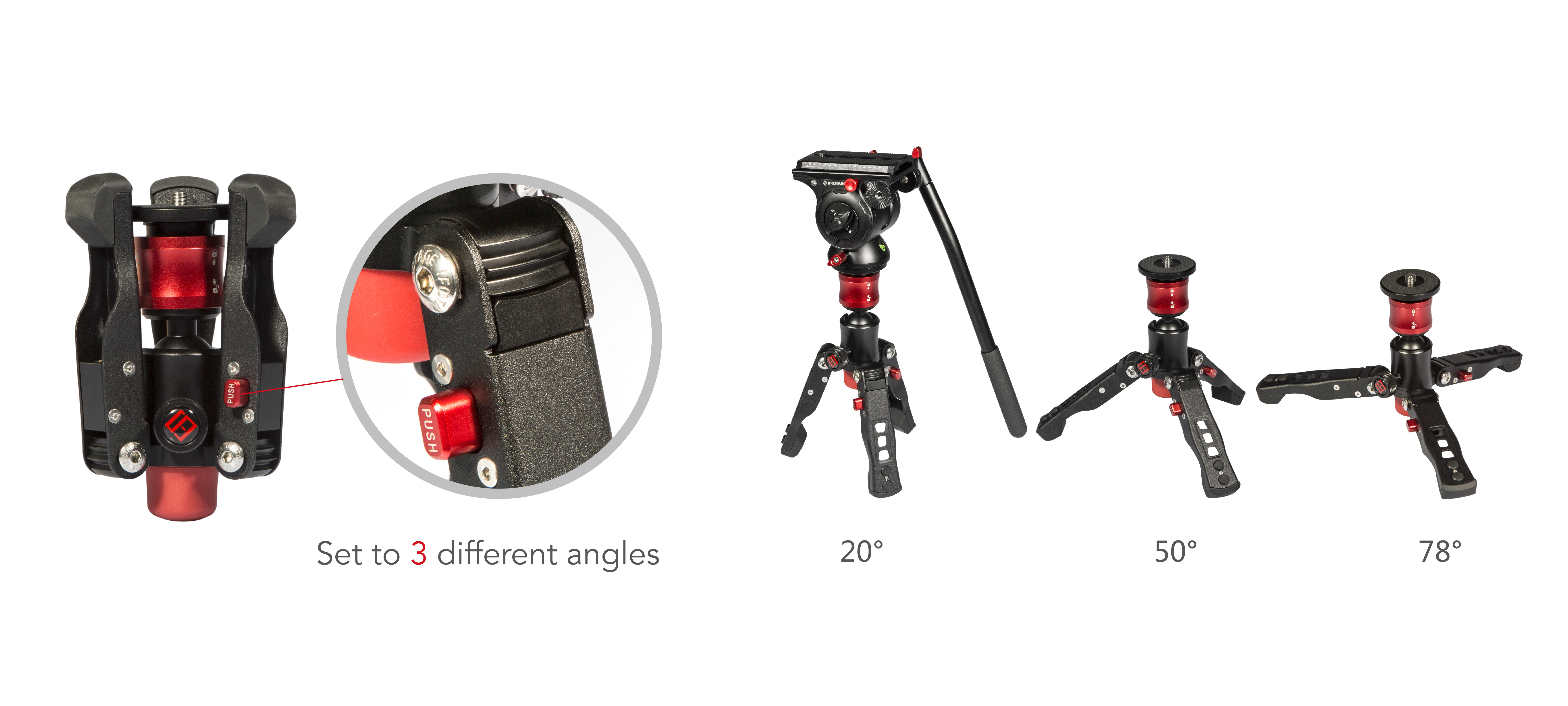 iFootage Cobra 2 Carbon fiber Monopod C120 with low Angel Camera pod eBay