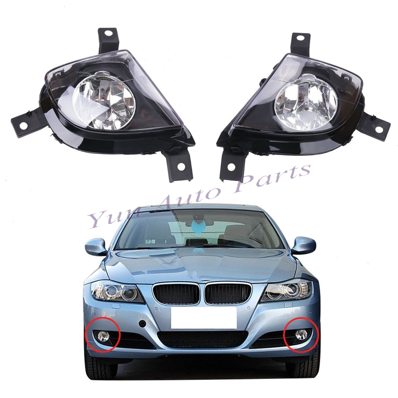 Bmw E90 E91 328i 335i 09 11 Front Bumper Replace Clear Fog