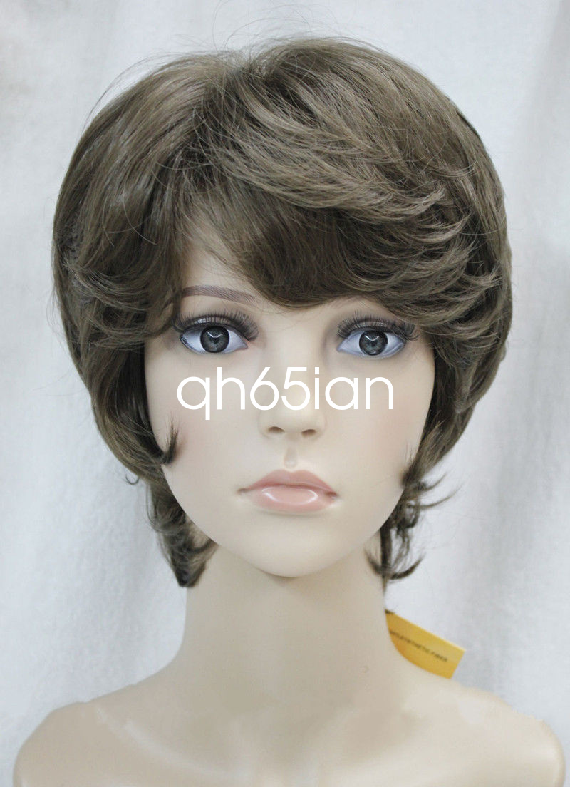 Fashion Women wig Short Curly Female Lady Hair Full Wig 