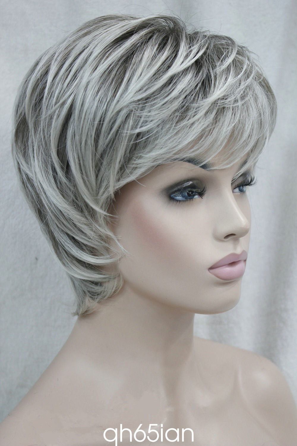 Ladies wig Straight Women Short Natural Hair Cosplay wigs 