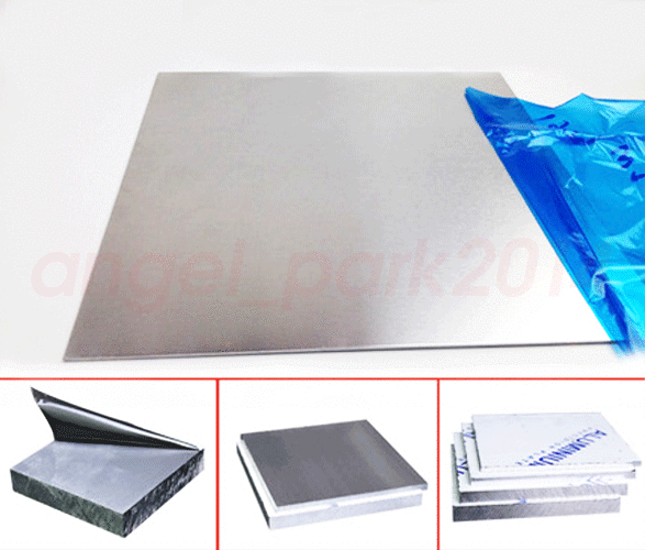 100mm 100mm 1pcs 7075 Aluminum Al Alloy Shiny Polished Plate Sheet 4mm