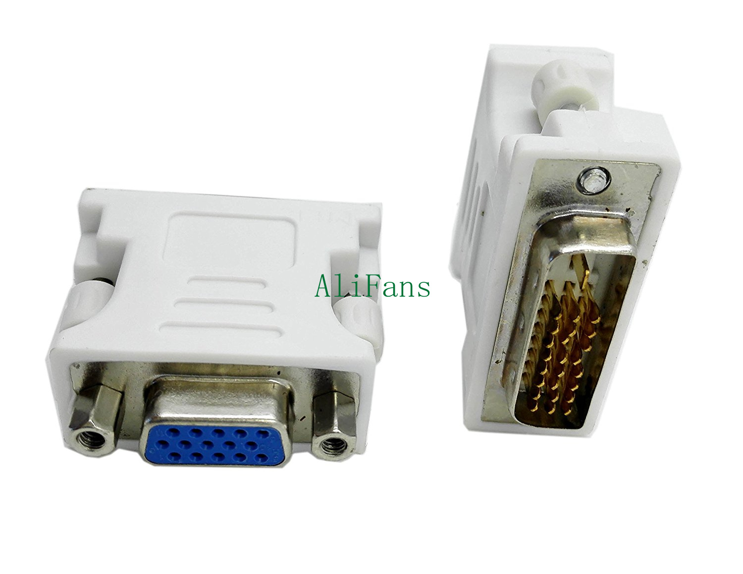 15 Pin VGA Female to 24+1 pin DVI-D Male Adapter Video Converter for PC Laptop
