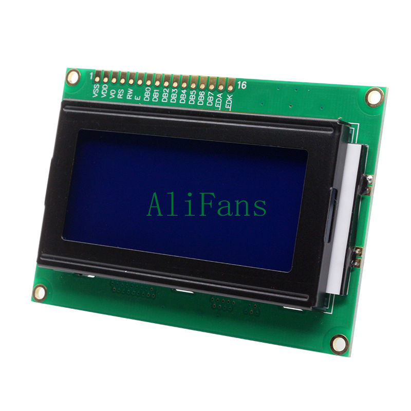 LCD 1604 16x4 Character LCD Display Module LCM Blue Blacklight 5V ...