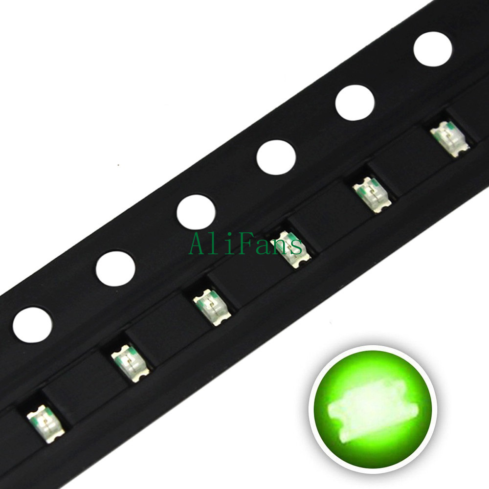 50 pcs SMD SMT 3528 Super bright GREEN LED lamp Bulb new