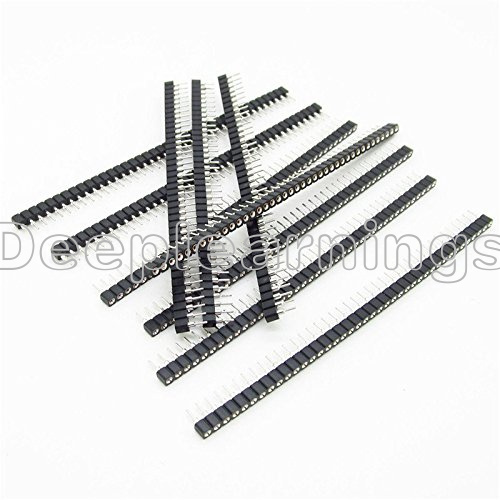 50Pcs Strip Tin PCB Female IC Breakable 40pin Single Row Round Header Socket