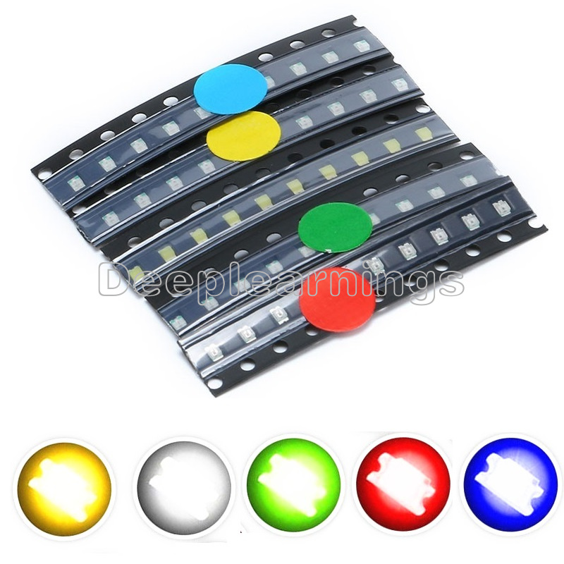 Red//Green//Blue//Yellow//White 5 Colors 0805 SMD SMT LED Light Super Bright LED
