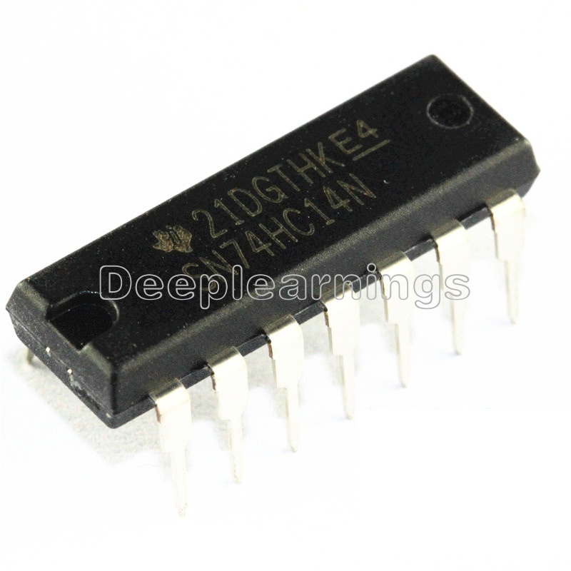 10PCS IC SN74HC14N 74HC14 HEX SCHMITT-TRIG INV 14-DIP