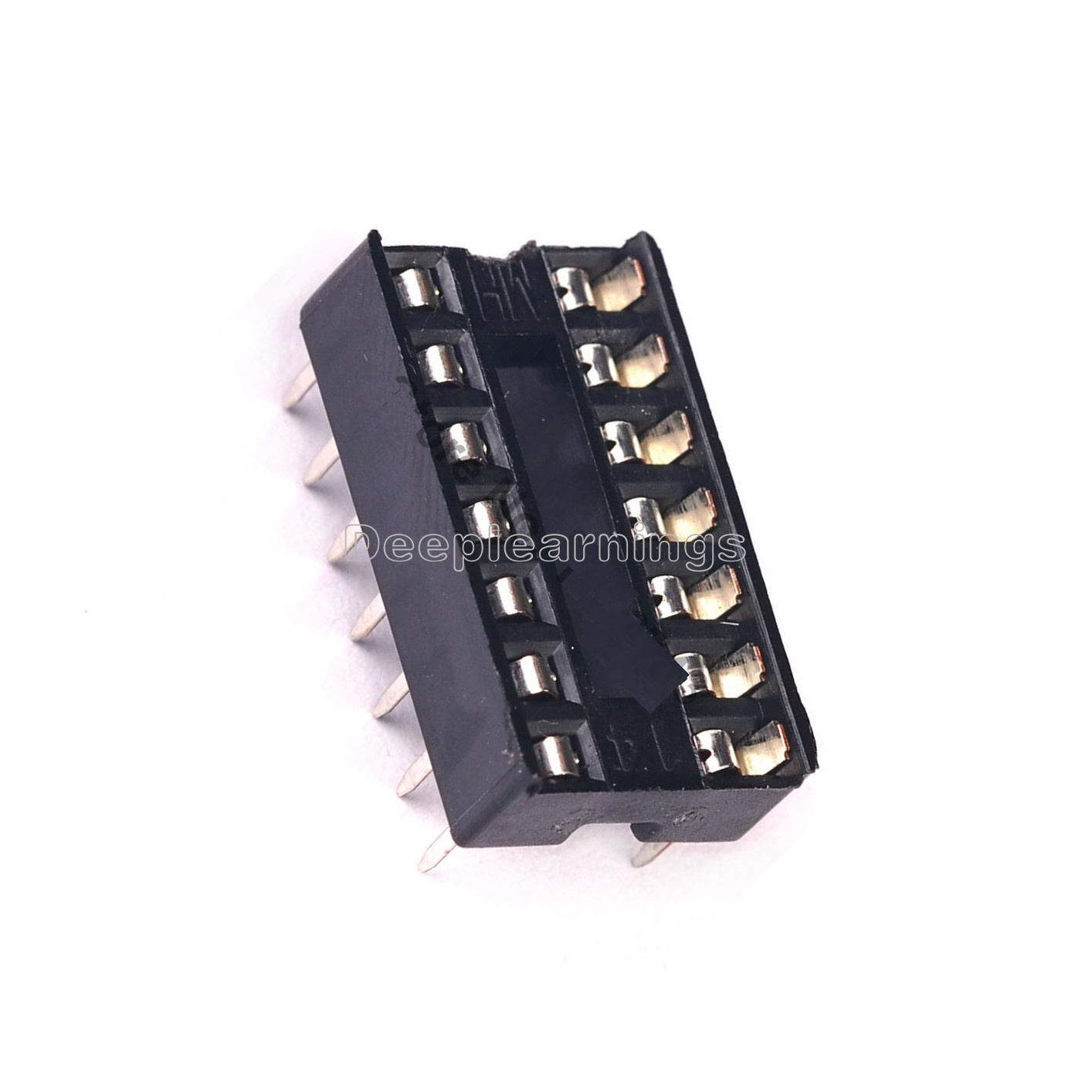 100PCS X 14pin DIP IC Socket Adaptor Solder Type Socket Pitch Dual Wipe Contact