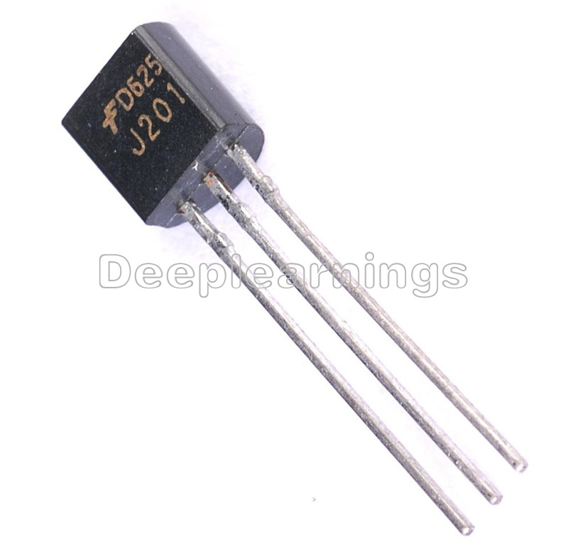 50PCS J201 JFET NChannel Transistor 50mA 40V TO92