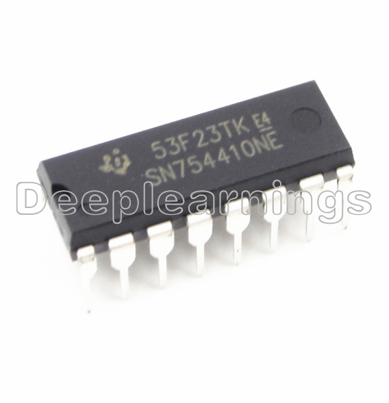 10PCS SN754410 SN754410NE IC HALF-H DRVR QUAD 16-DIP IC