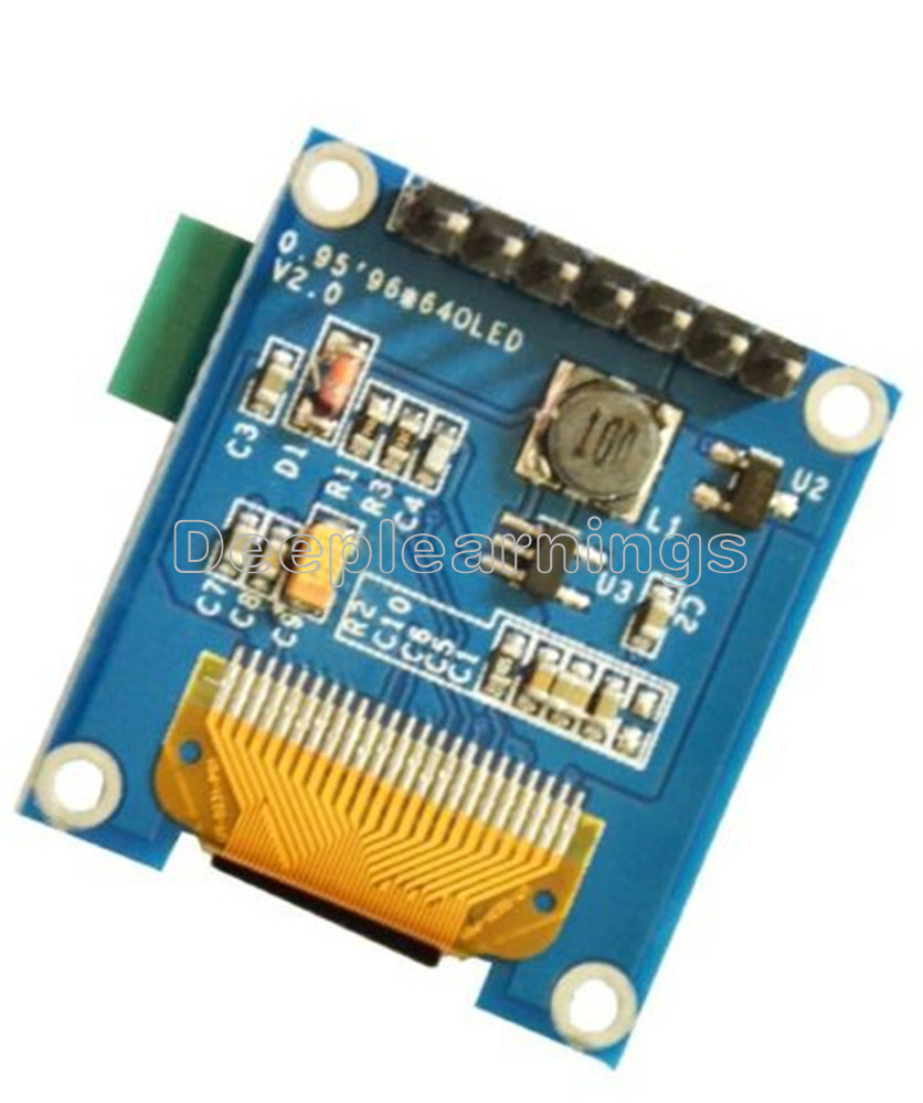0.95 Inch 7pin Full Color 65K Color SSD1331 SPI OLED Display Module For ...