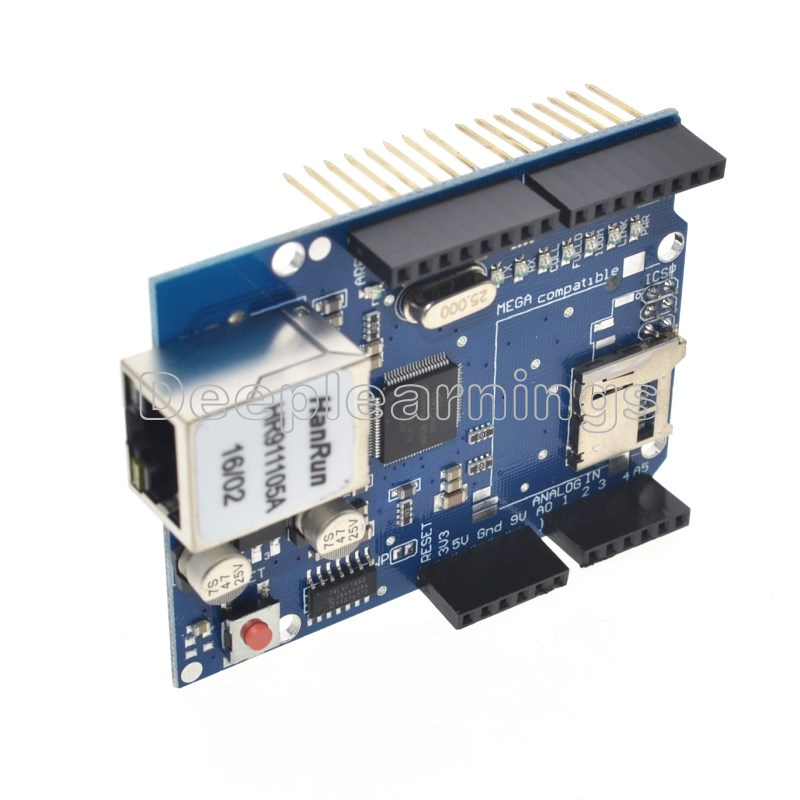 Ethernet Shield W5100 For Arduino Main Board 2009 UNO ATMega 328 1280 MEGA2560