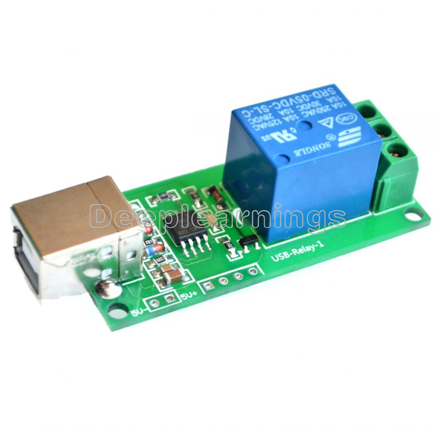 USB Relay 5V 1 Channel Programmable Computer Control Relay For Smart Home New