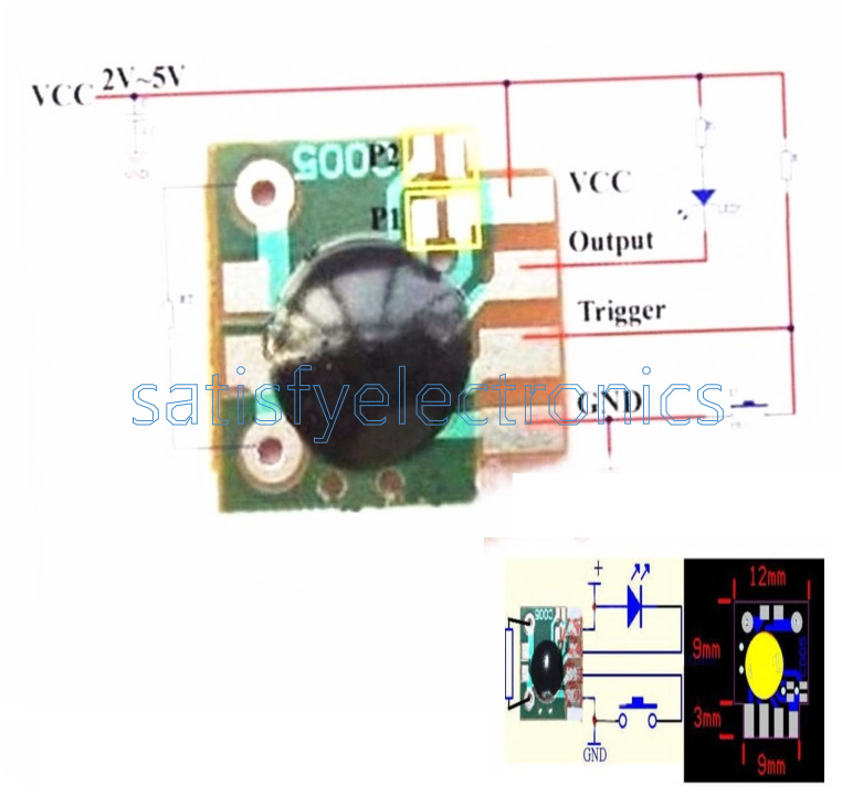 10Pcs Multifunktion Delay-Trigger Timing Chip Mudule Timer IC Timing 2s 1000h