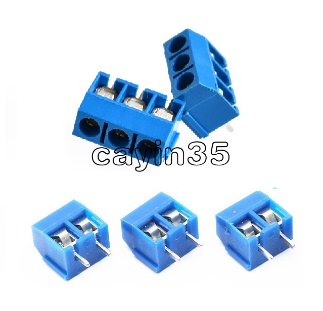 10//50PCS 5.08mm Pitch Panel KF301-2P KF301-3P Screw Terminal Block PCB Connector
