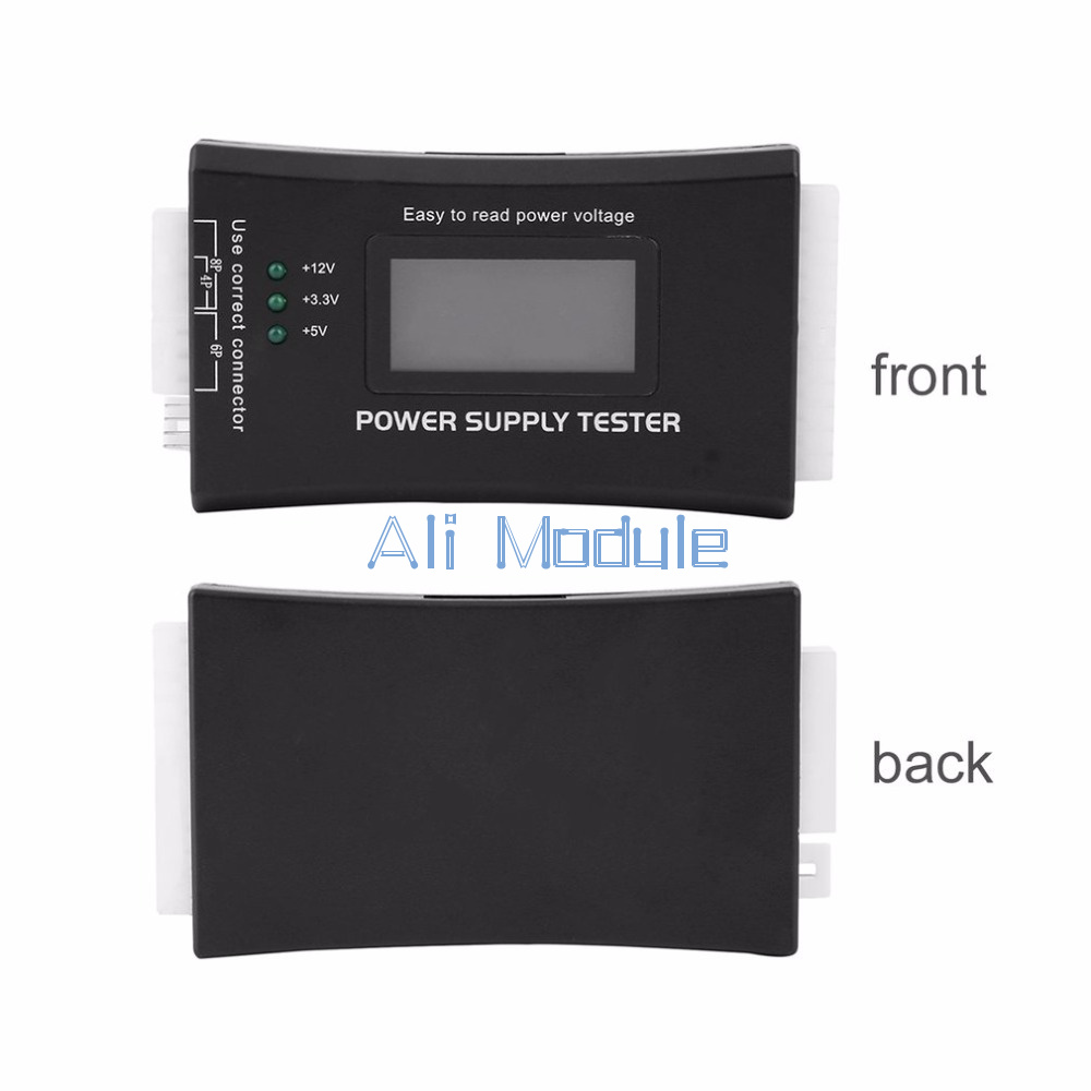 Digital LCD PC Computer PC Power Supply Tester 20//24 Pin SATA HDD Testers ND
