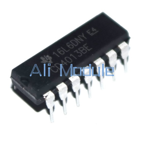 25PCS CD4013BE Integrated Circuit Dual D-Type Flip Flop DIP14