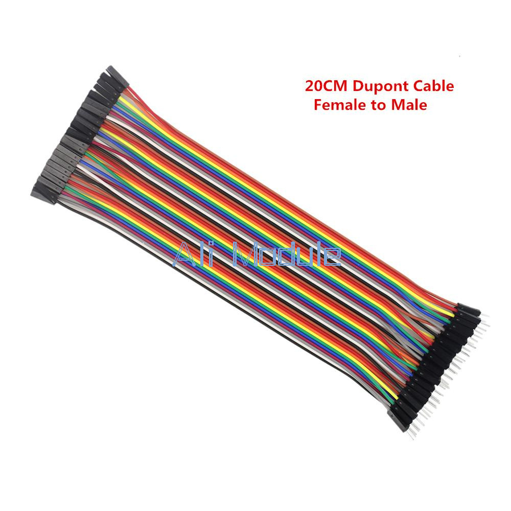 40PIN Dupont wire jumpercables 20cm 2.54MM male to female 1P-1P For Arduino UK