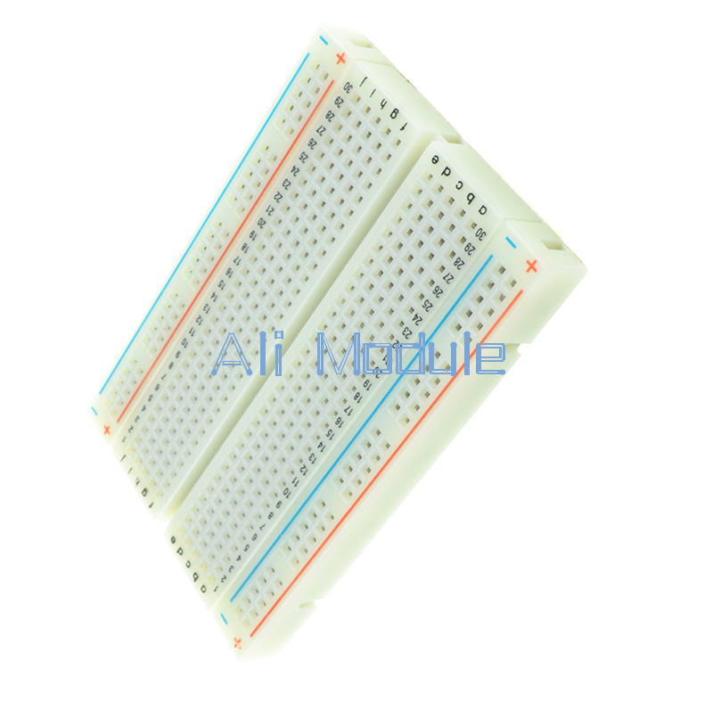 10PCS Mini Universal Solderless Breadboard 400 Contacts Tie-points Available