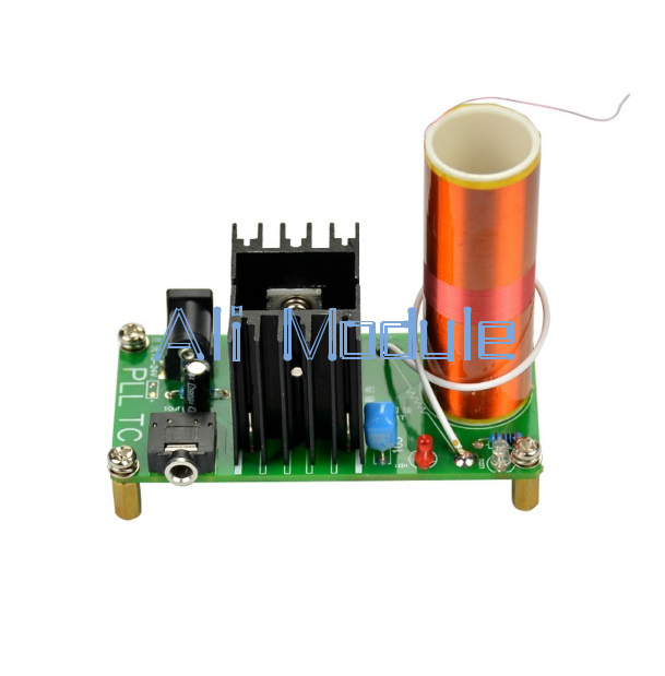 15w Mini Altavoz De Plasma De Bobina De Tesla Musica Tesla Placa