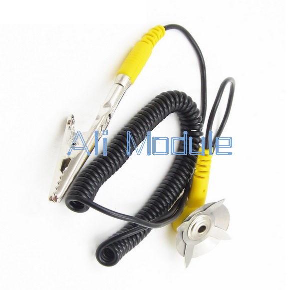 5PCS AntiStatic Coil Cable Anti Static ESD Mats Grounding Point Cord