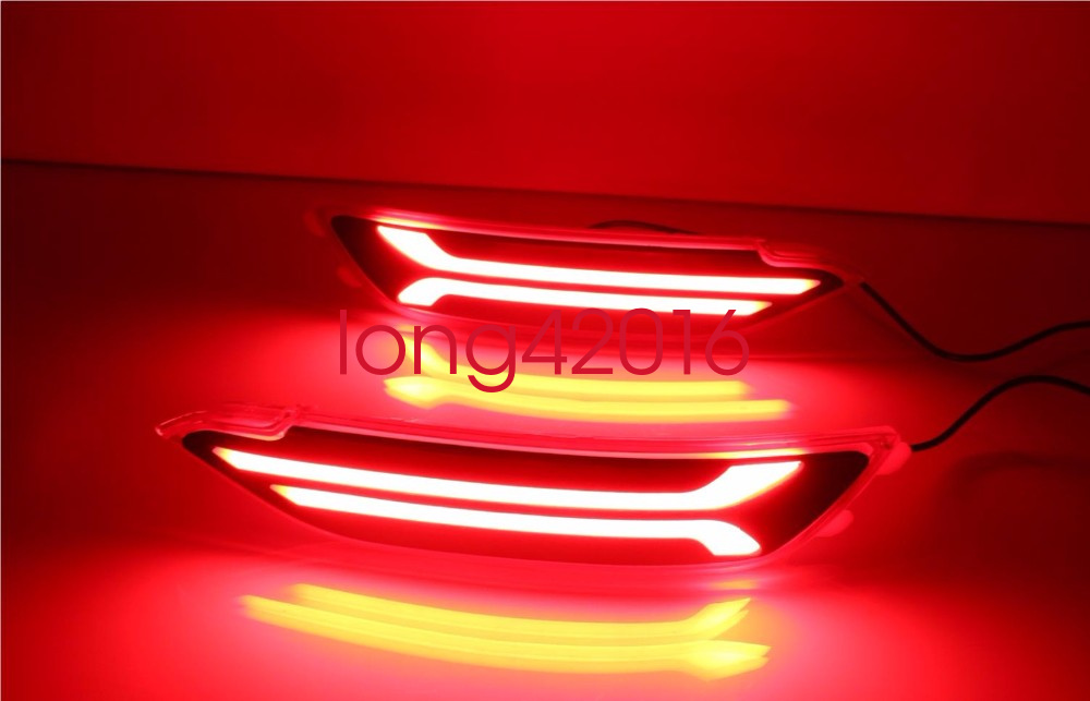 For Hyundai Tucson 2015-2016 LED Rear Bumper Brake Lights ...