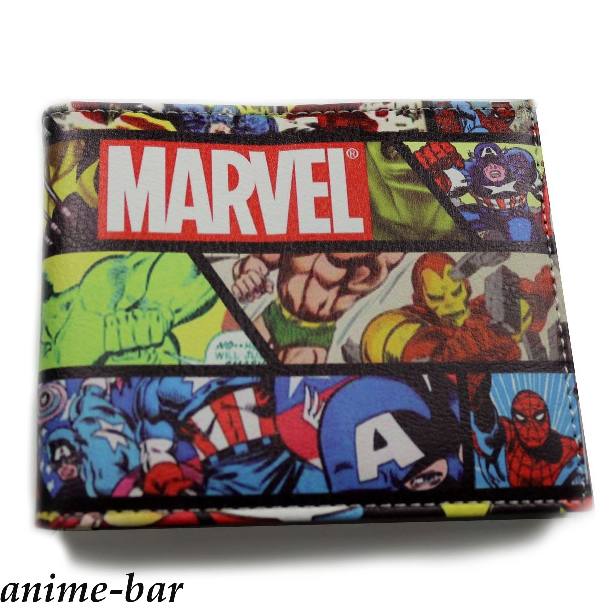 DC Marvel Comics Bifold Wallet Hulk Captain America Joker PU Leather ...