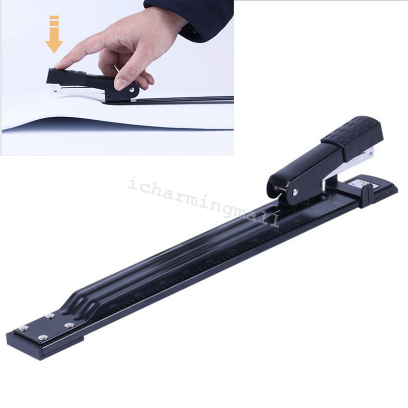 Home Office Heavy Duty Long Arm Metal Stapler 20 Sheets/80g Paper