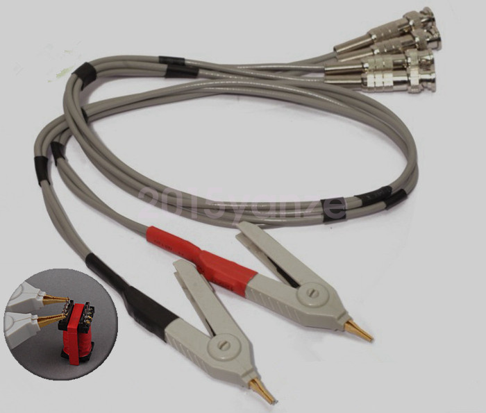 LCR Meter Test Leads Lead / Clip Cable / Terminal Kelvin Probe Wires w