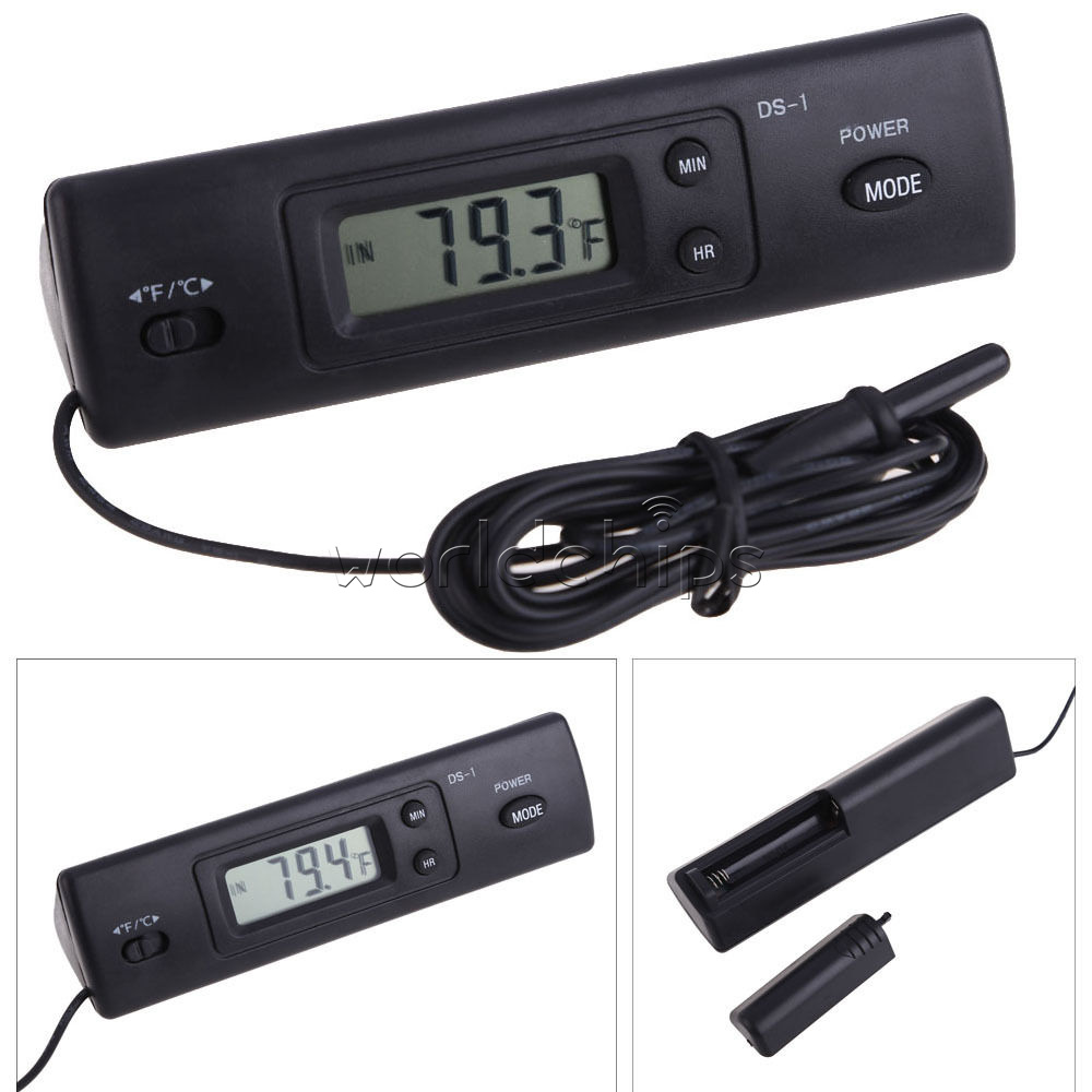 New LED Digital Auto Car InOutdoor Thermometer W/Sensor