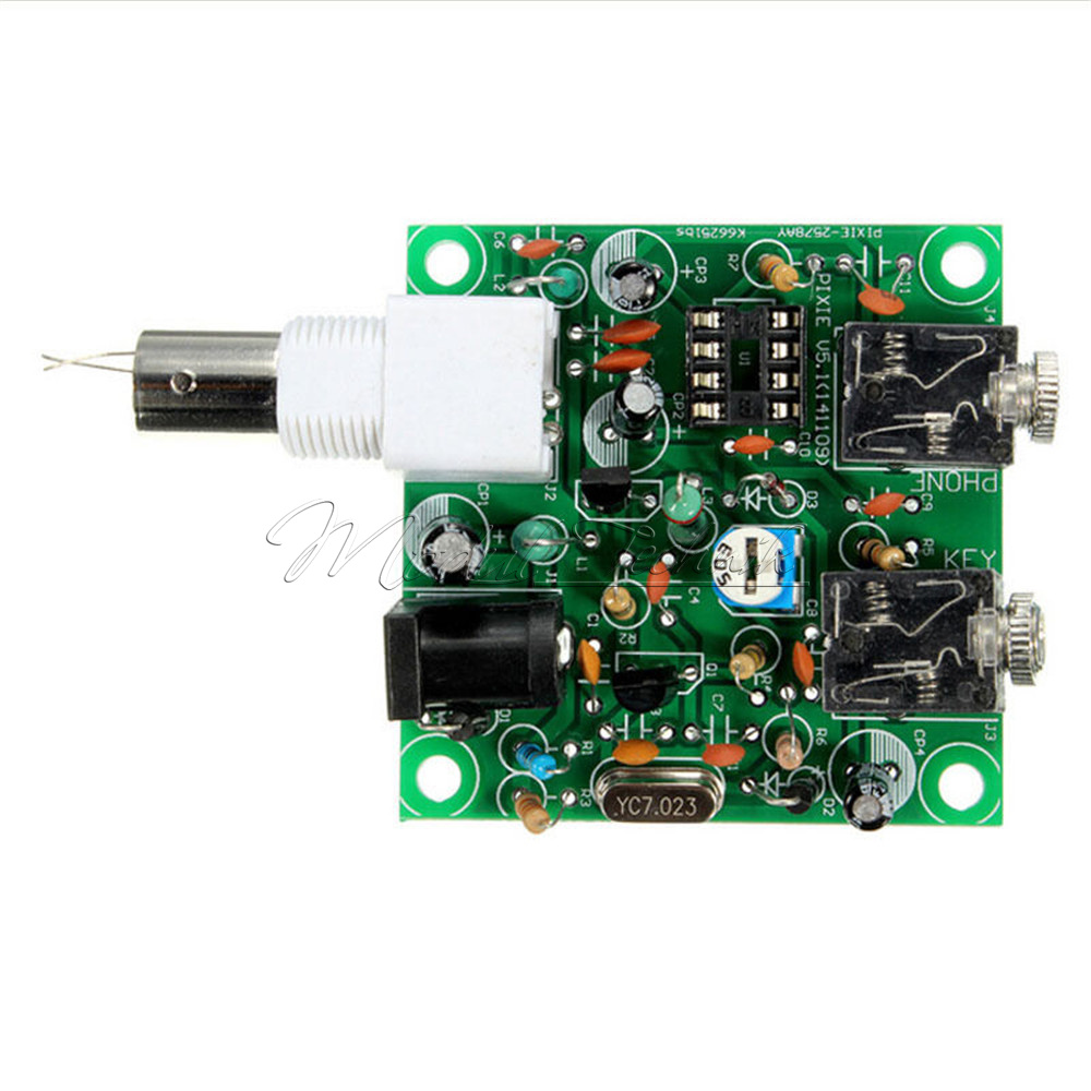 SPIXIE 40M CW RADIO Shortwave Transmitter QRP Pixie Kit Receiver 7.023