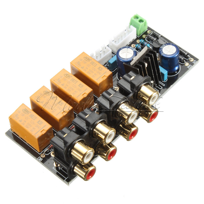 Audio Input Signal Selector Relay Board Signal Switching Amplifier