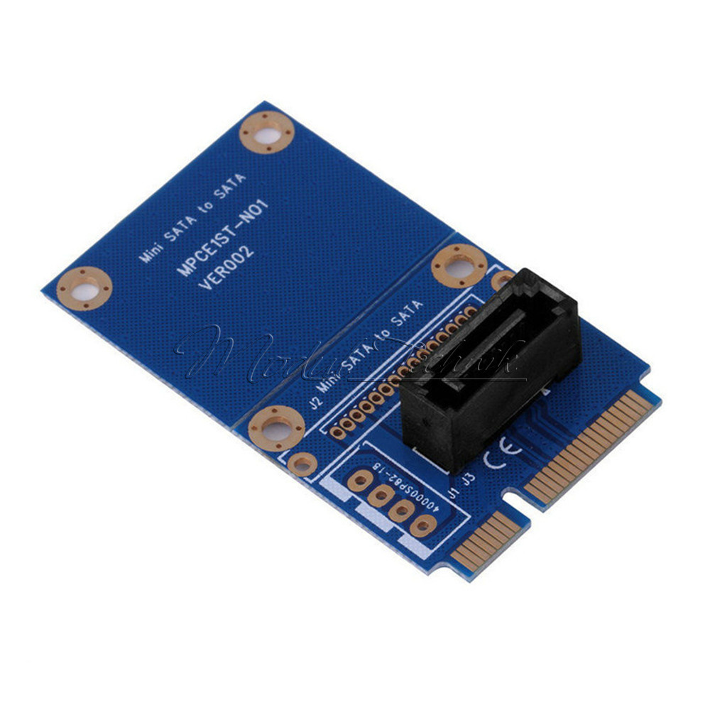 mSATA Mini PCI-e SATA SSD Slot To 7 Pin SATA HDD Convert Card Adapter ...
