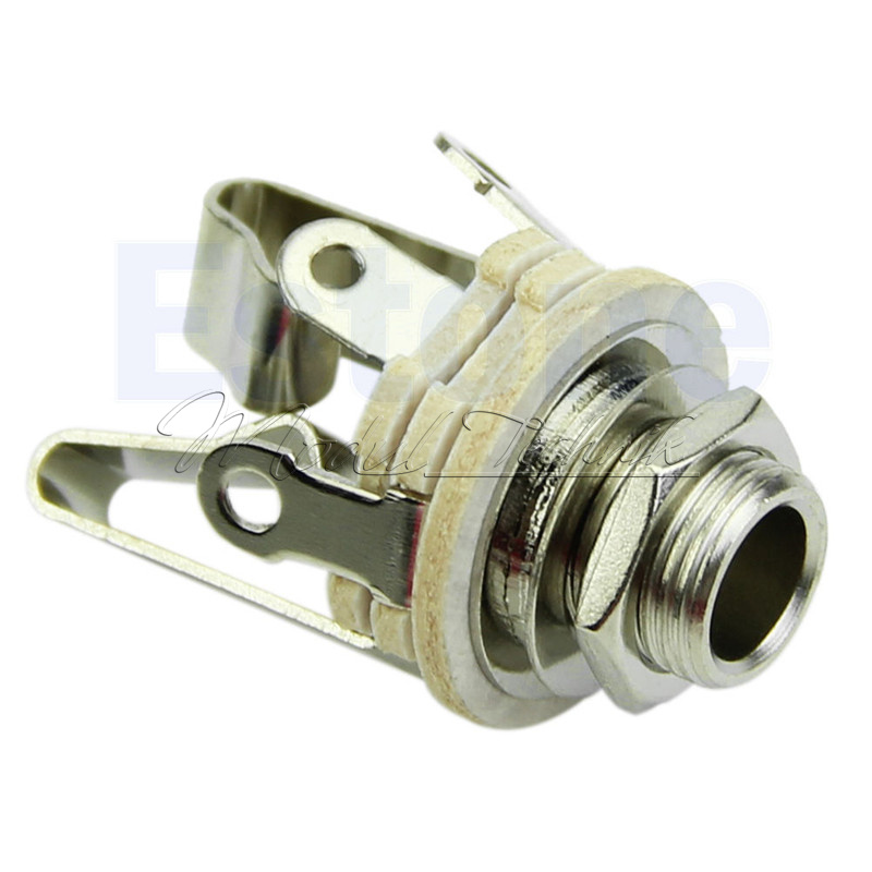 Professional 1/4" 6.35mm Stereo Output Jacks For Electric Guitar Switch