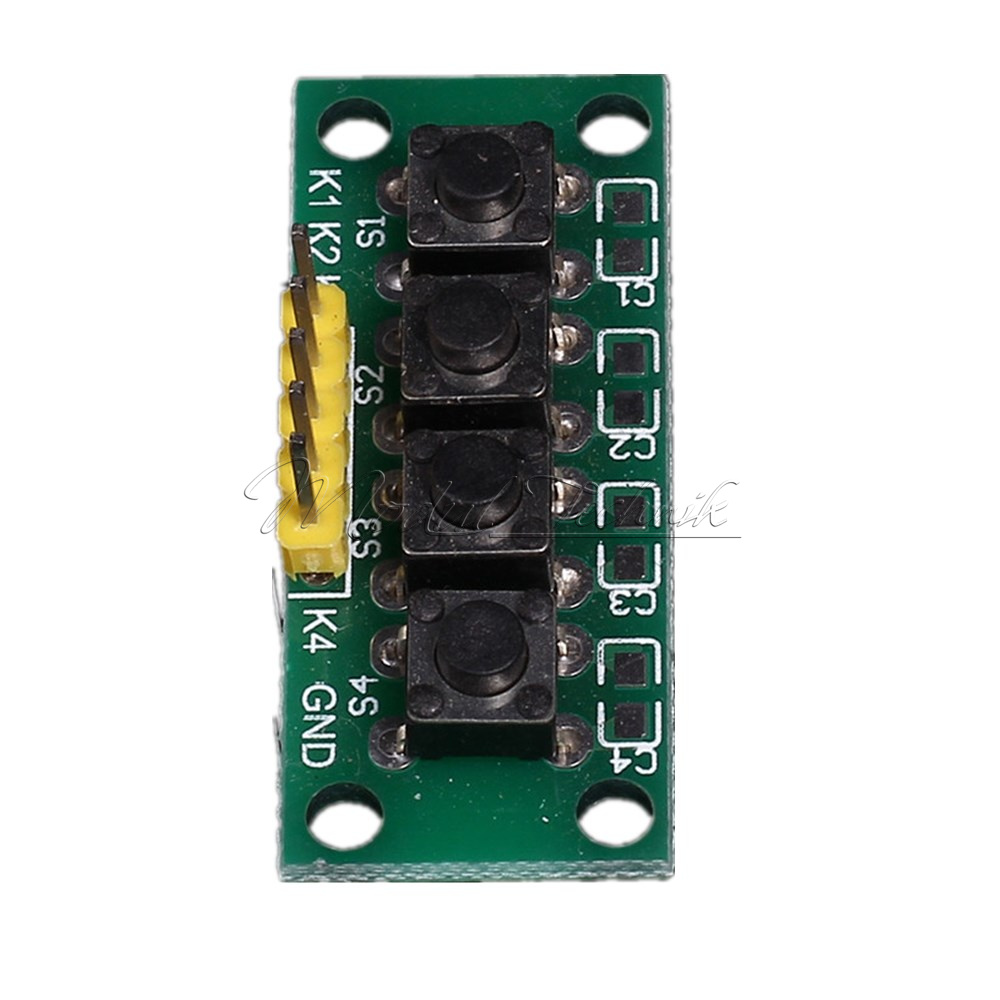 1x4 4 Keys Button 5Pin Keypad Keyboard Breadboard Module for DIY ...