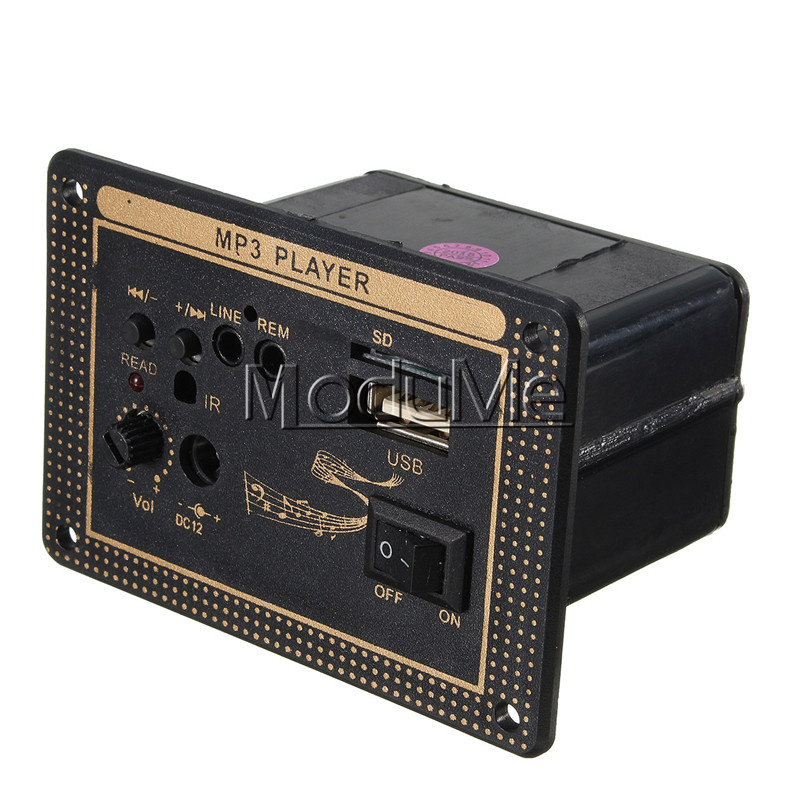 12V Car Bass Power Amplifier Mp3 with USB/SD Card Readers + Remote