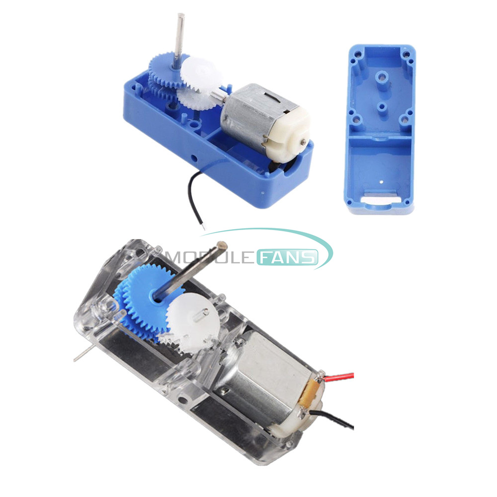 1PCS 130 DC1.5-6V 1:94 Geared motor //w Box shell Case for DIY smart Robot Car S