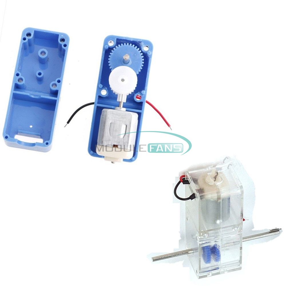 1PCS 130 DC1.5-6V 1:94 Geared motor //w Box shell Case for DIY smart Robot Car S