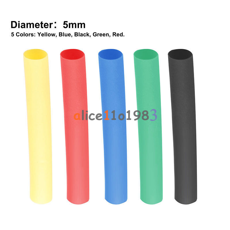Pcs polyolefin heat shrink tubing tube sleeve wrap