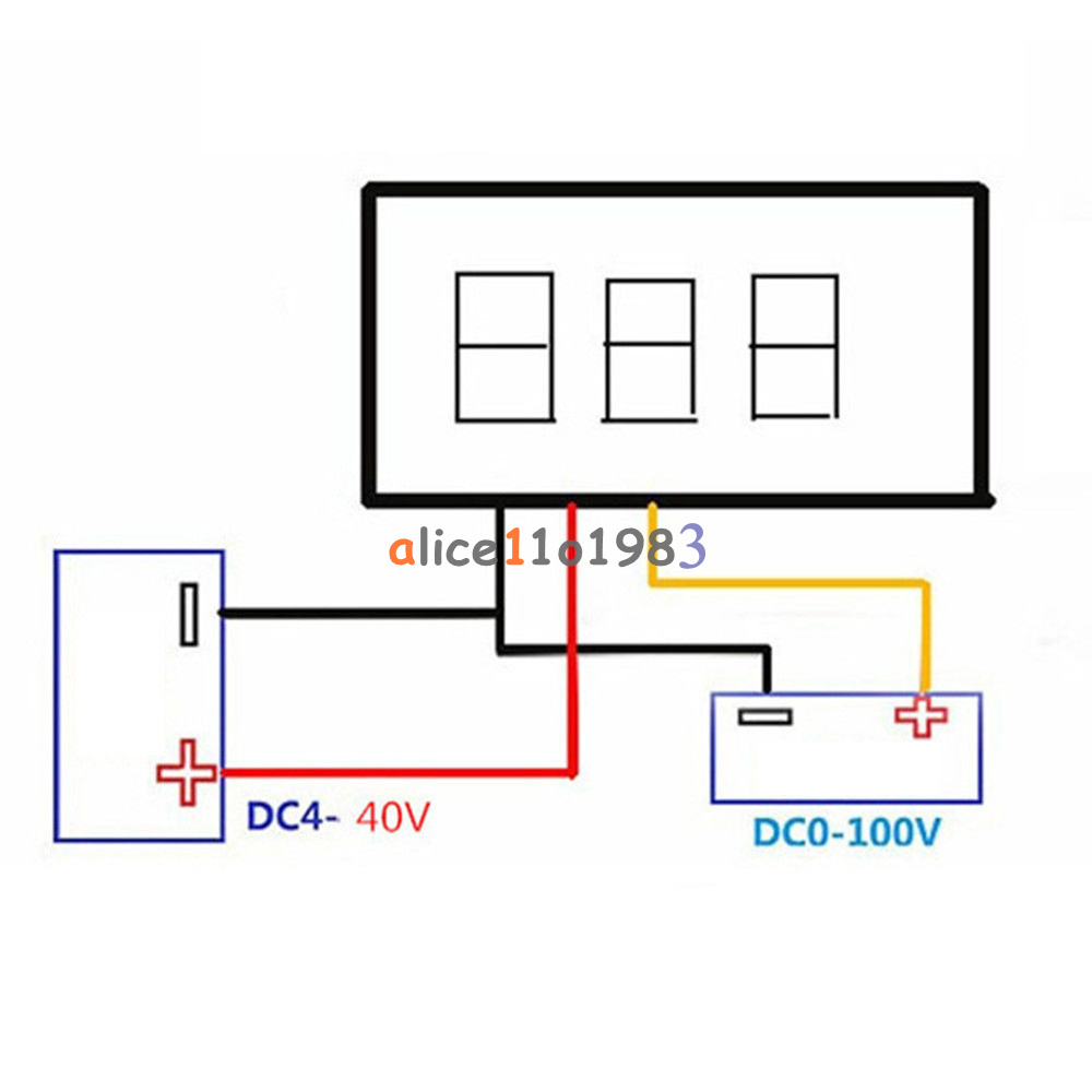 Two line measuring range: DC 4-30V Working current: More than 20Ma Input range: DC 5-30V Display: Three 0.28inch digital tube
